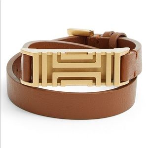 Tory Burch FitBit Double Wrap leather bracelet